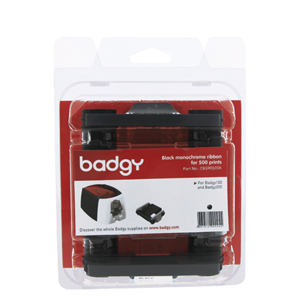 KIT BADGY RIBBON NEGRO 500 IMP 1 KIT BADGY RIBBON NEGRO 500 IMP