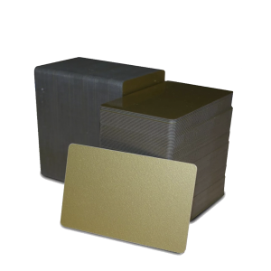 TARJETA PVC DORADO .030"